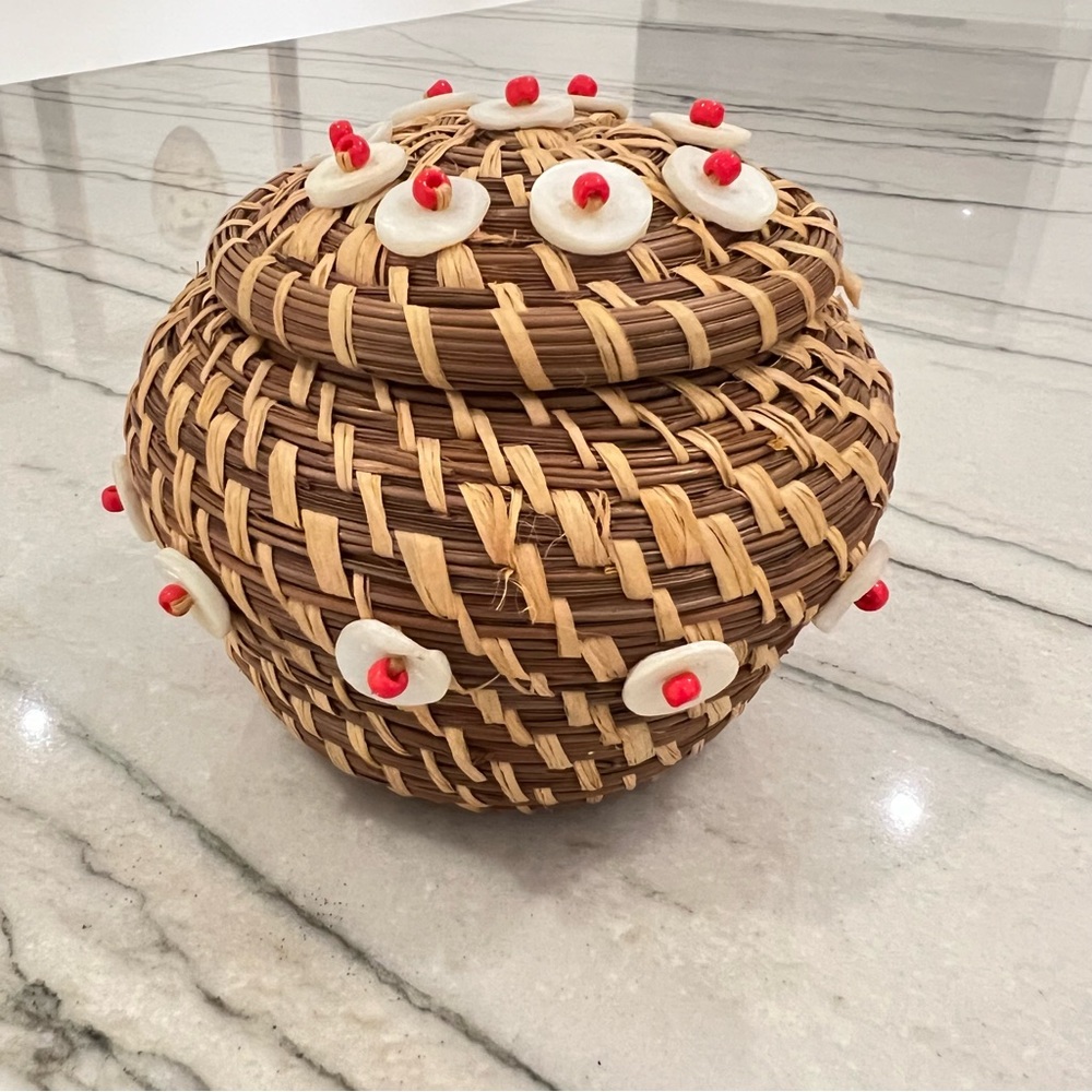 Vintage Button Holder